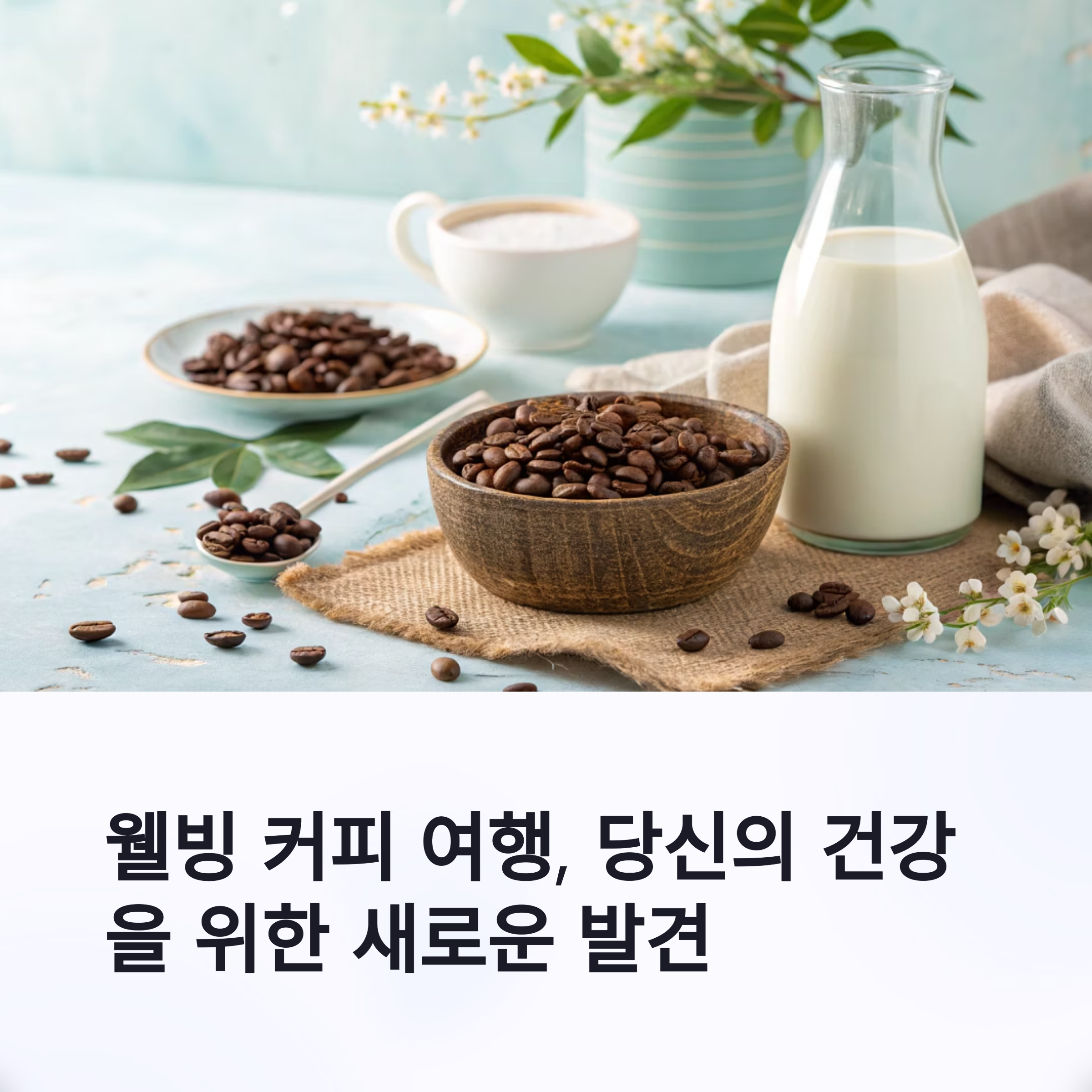 건강한 삶을 위한 웰빙 커피 여행 떠나보아요