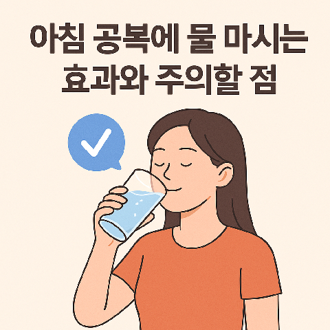아침 공복에 물 마시는 효과와 주의할 점