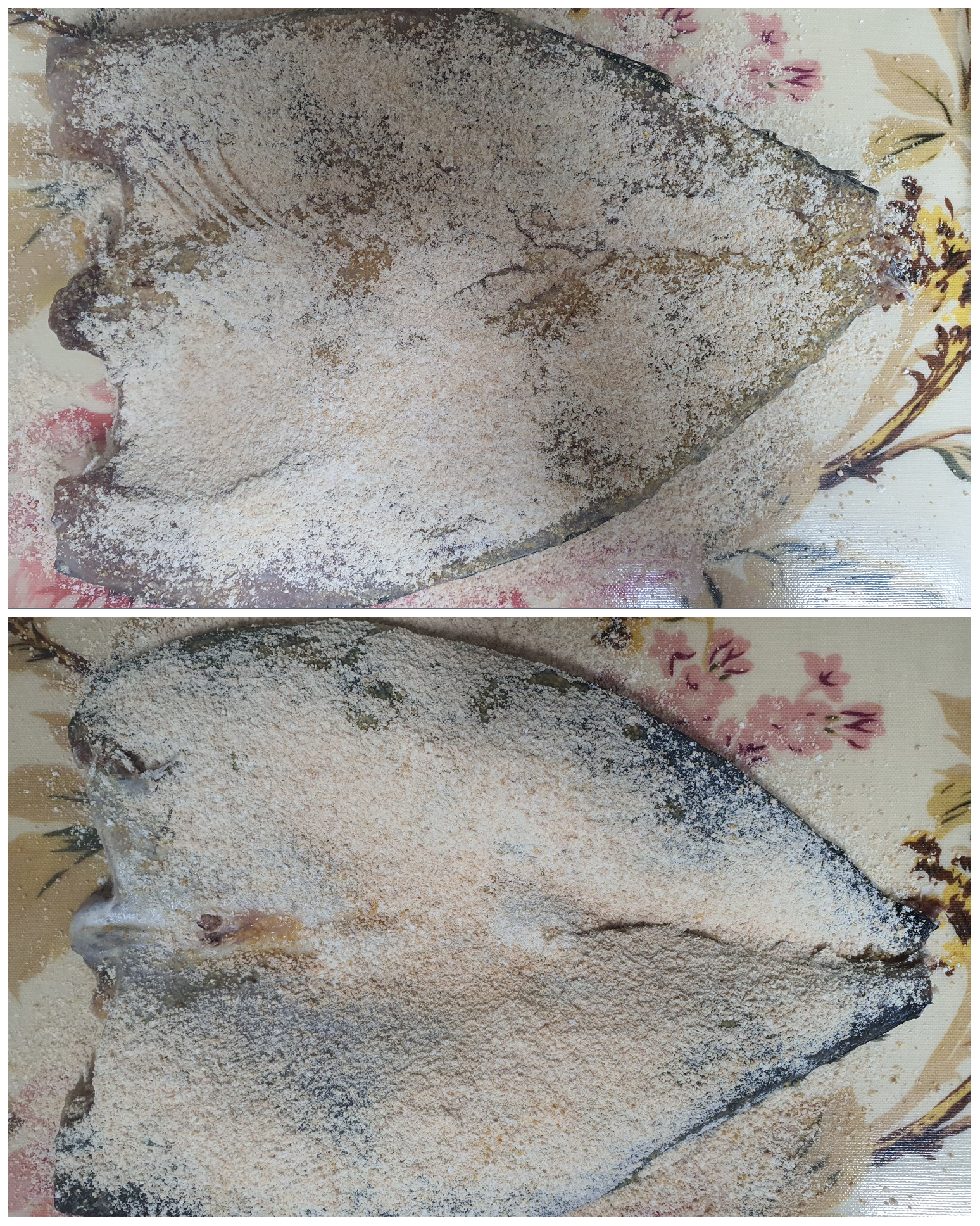 가루를-앞-뒤로-뿌려줍니다.