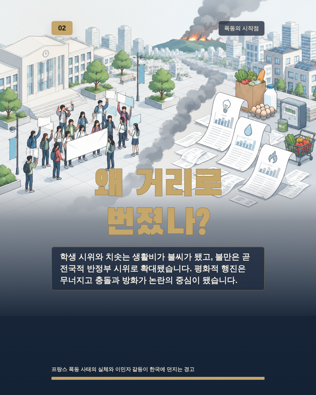 왜 거리로 번졌나?