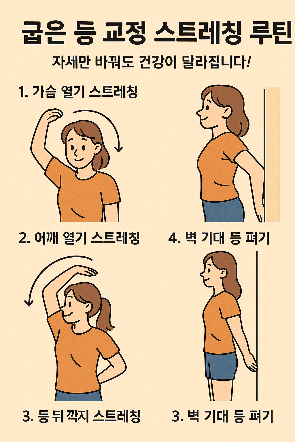 굽은 등 교정