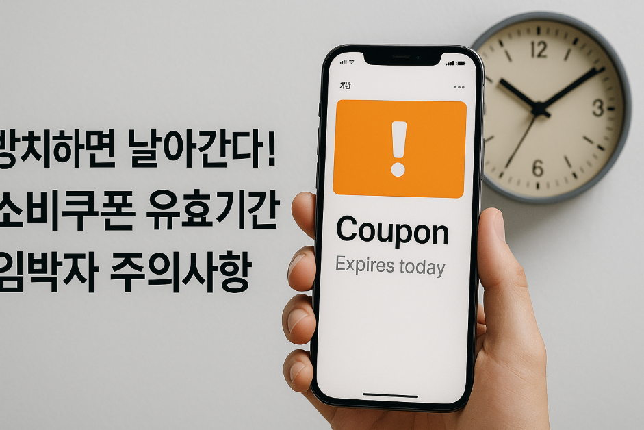 소비쿠폰 유효기간 임박자 주의사항