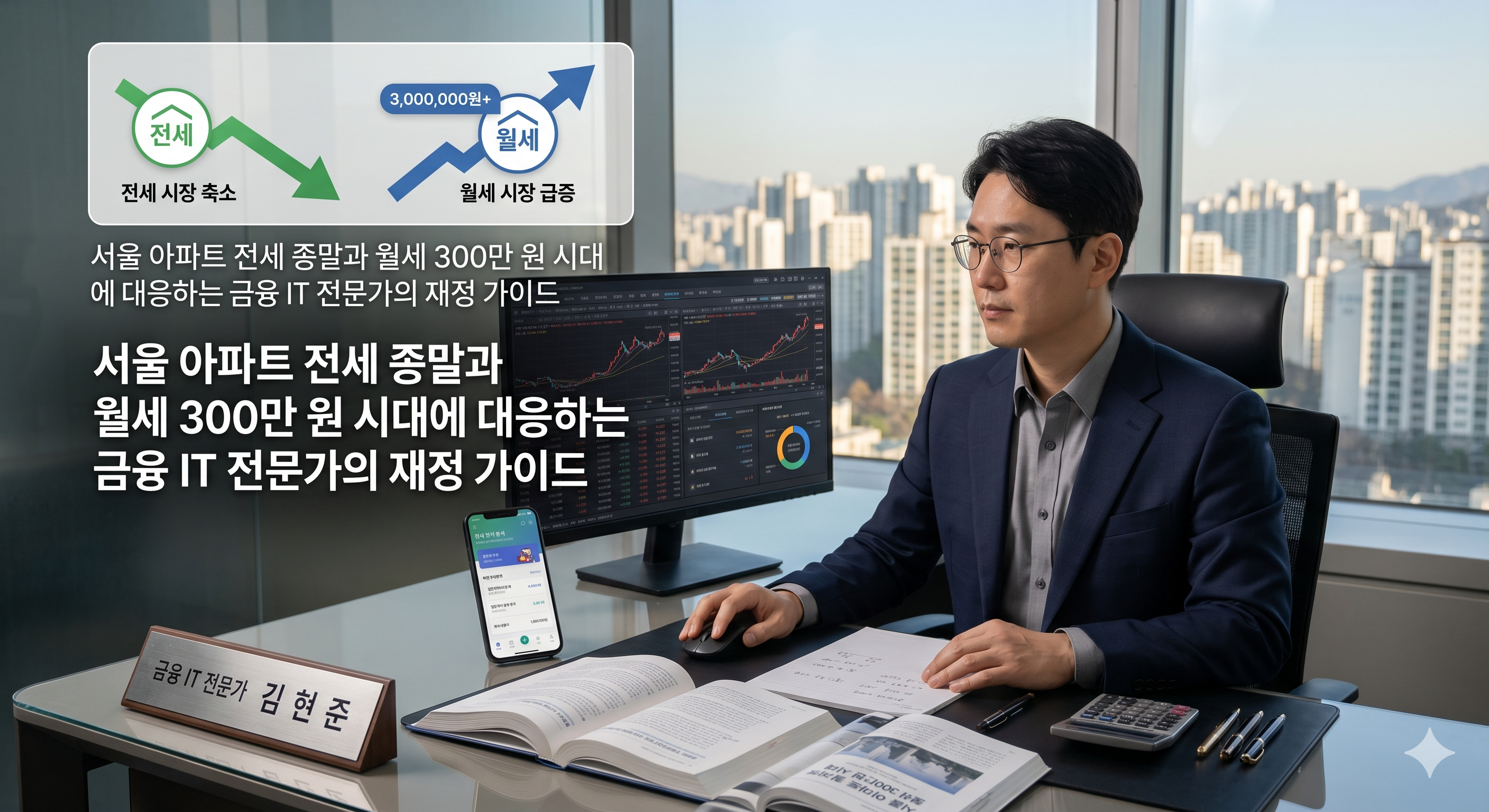 서울 아파트 전세 종말과 월세 300만 원 시대에 대응하는 금융 IT 전문가의 재정 가이드