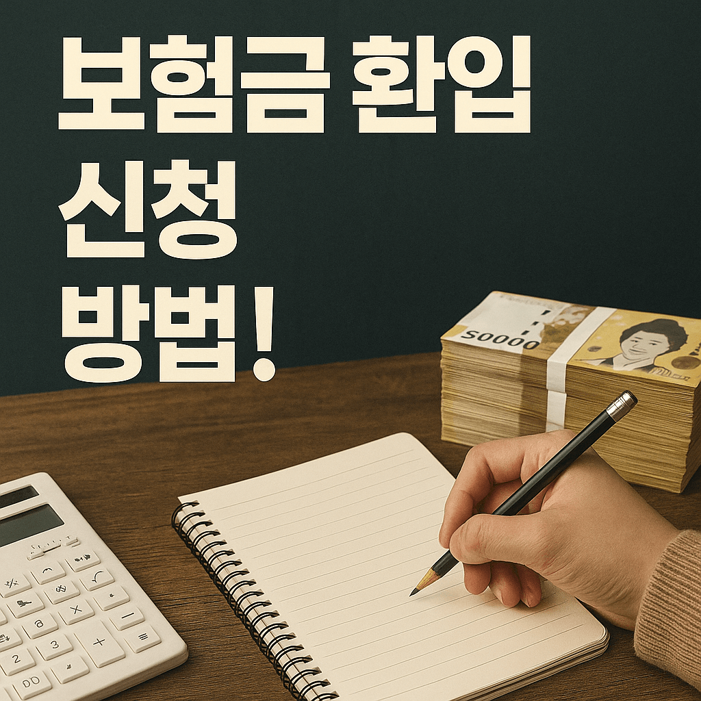 보험금 환입 신청 방법