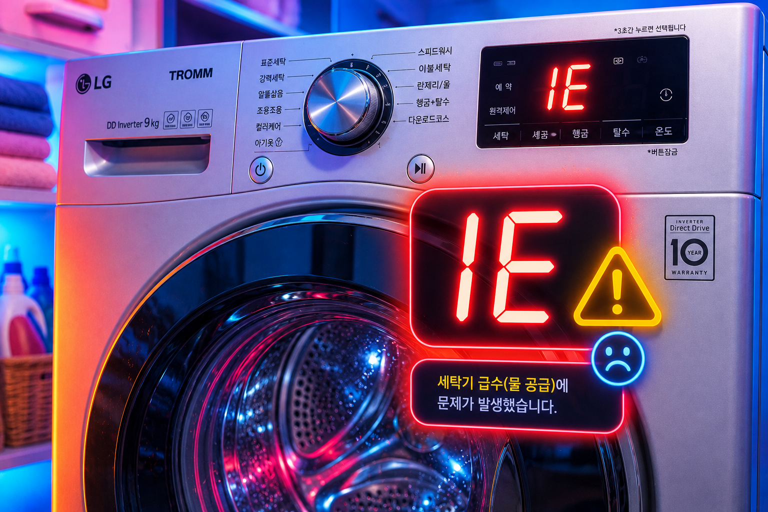 LG 트롬 세탁기 에러코드 해결방법 총정리 특정모델 오류코드 원인