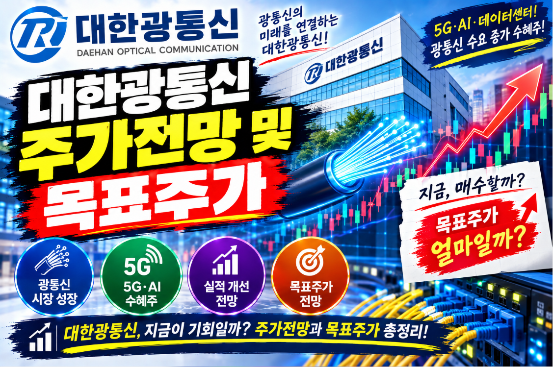 대한광통신 주가전망 목표주가