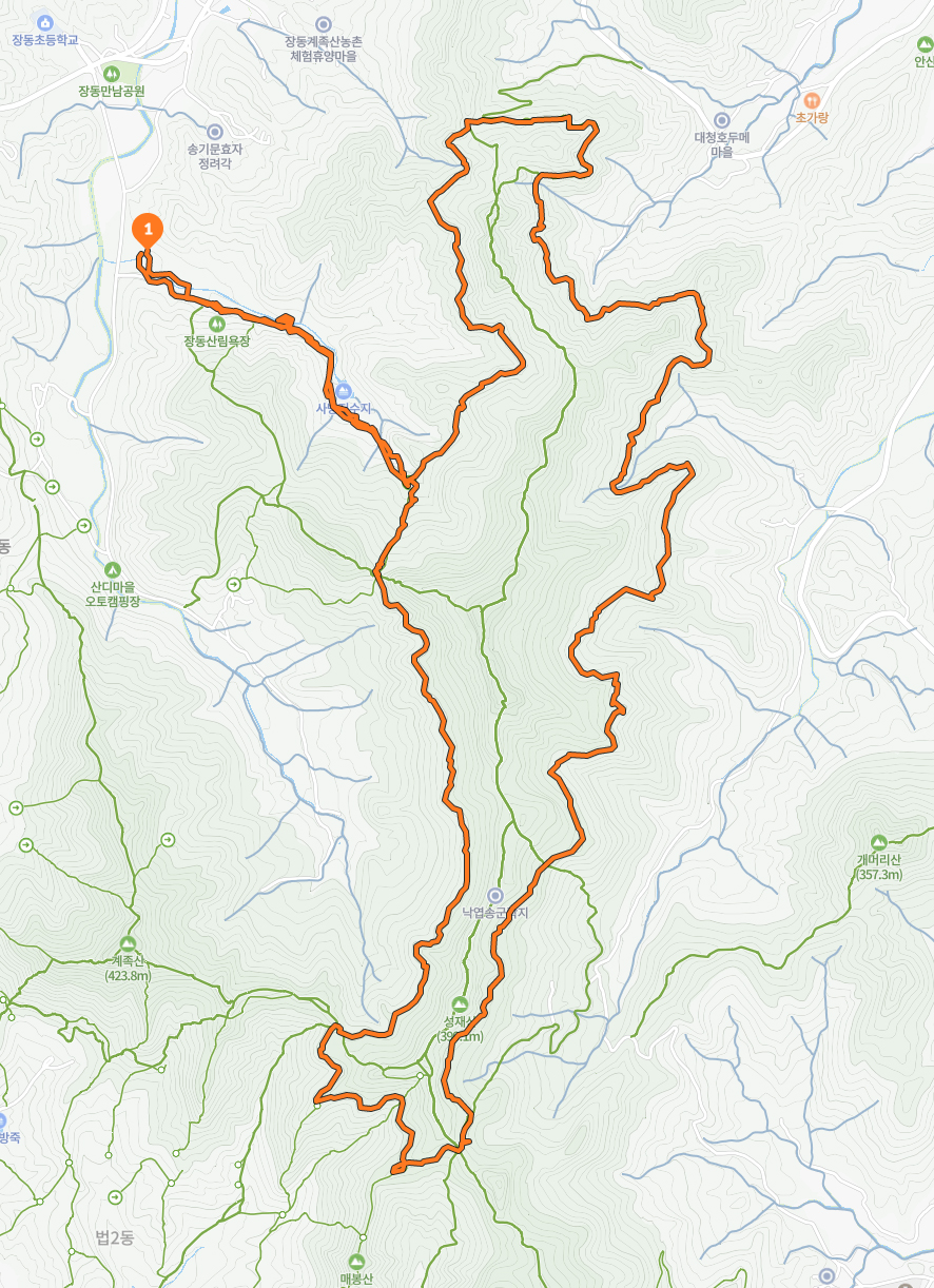 계족산 황토길 트레킹 코스