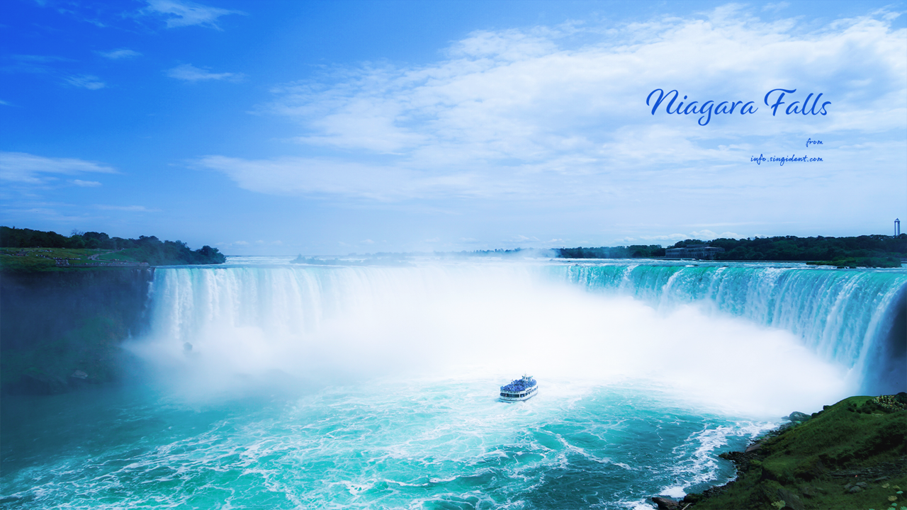 01 나이아가라 폭포 C - Niagara Falls 풍경배경화면