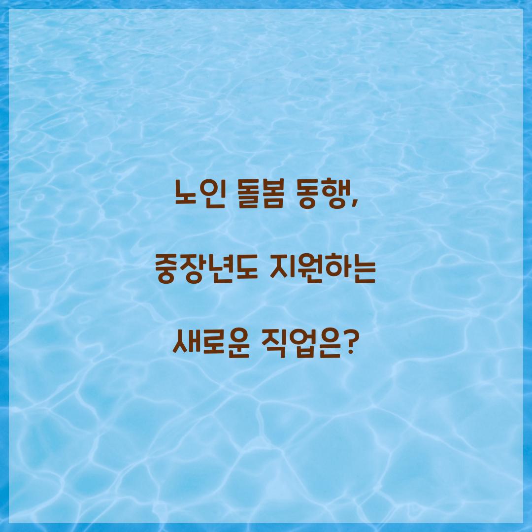 노인 돌봄 동행