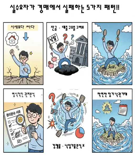 실수요자가 경매에서 실패하는 5가지 패턴