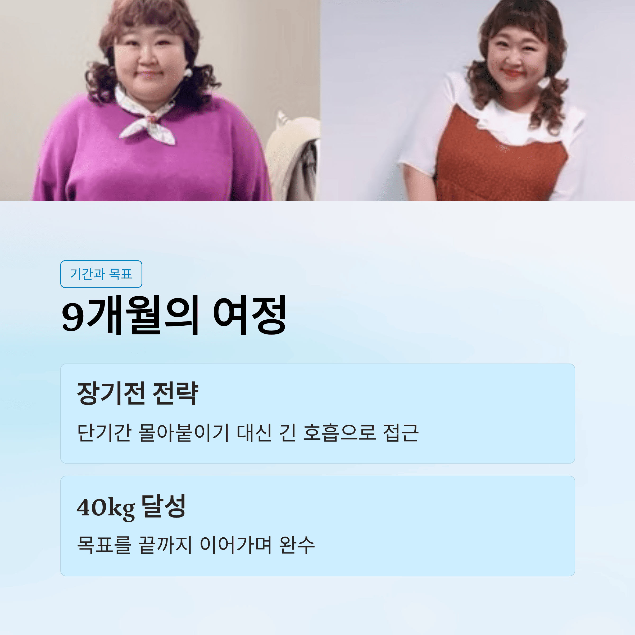 홍윤화 40kg 감량 과정