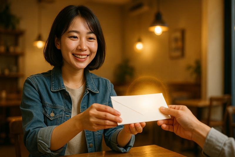 돈 주는 꿈 해몽 - 베푸는 마음의 상징