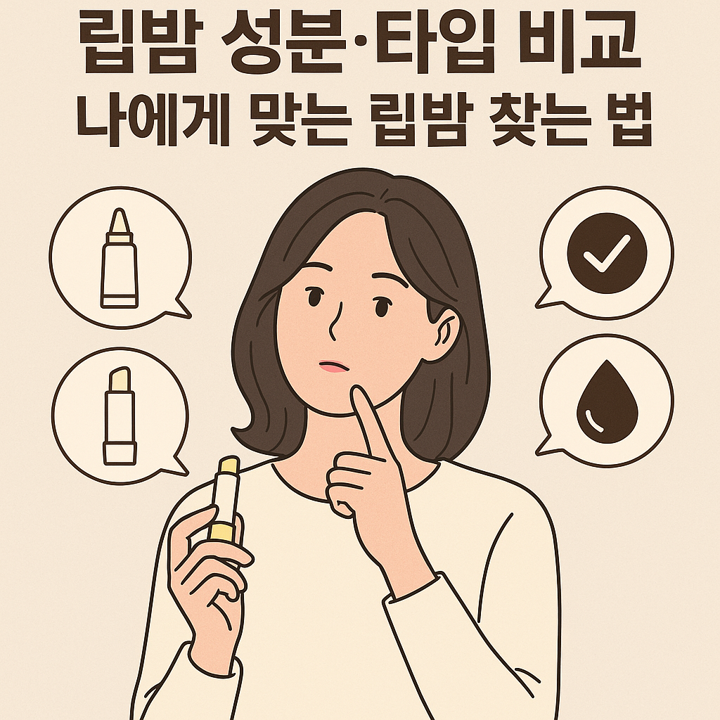 립밤 성분&middot;타입 비교