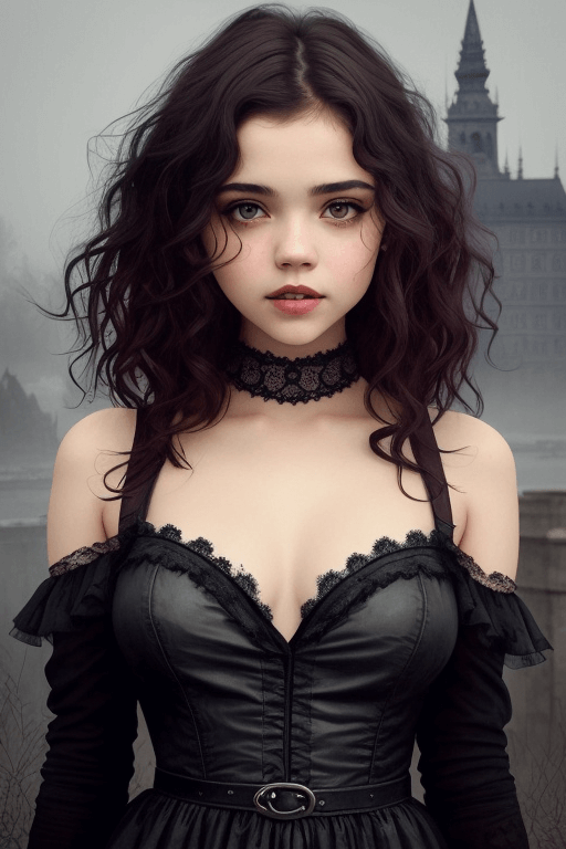 Playground AI로 생성한 그림(3) - 반항적인 소녀