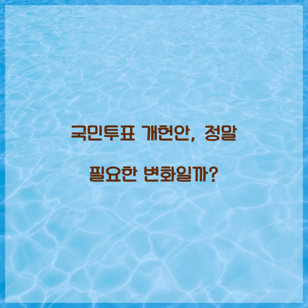 국민투표 개헌안