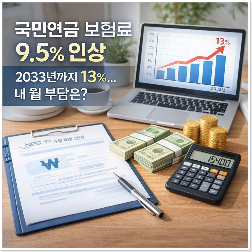 2026년 국민연금 보험료 인상 총정리