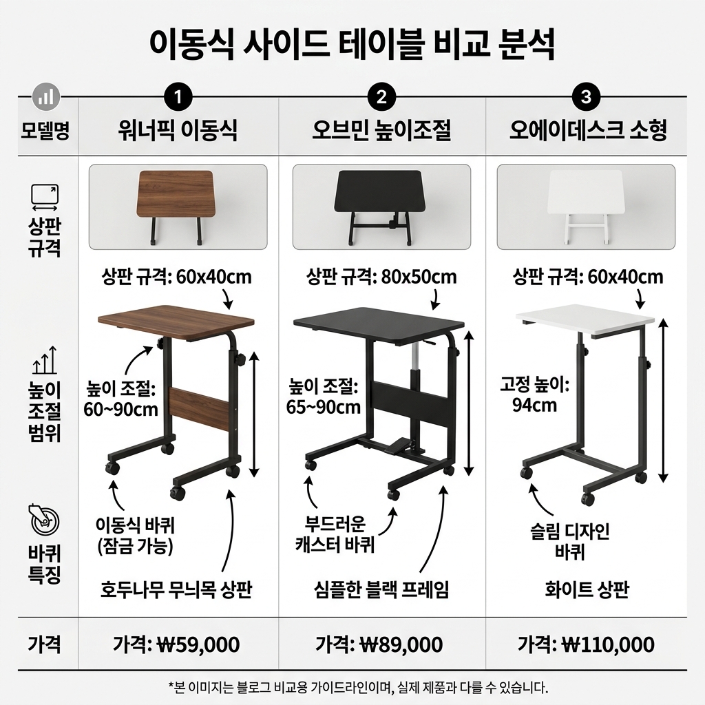 사이드테이블 추천 3종 비교