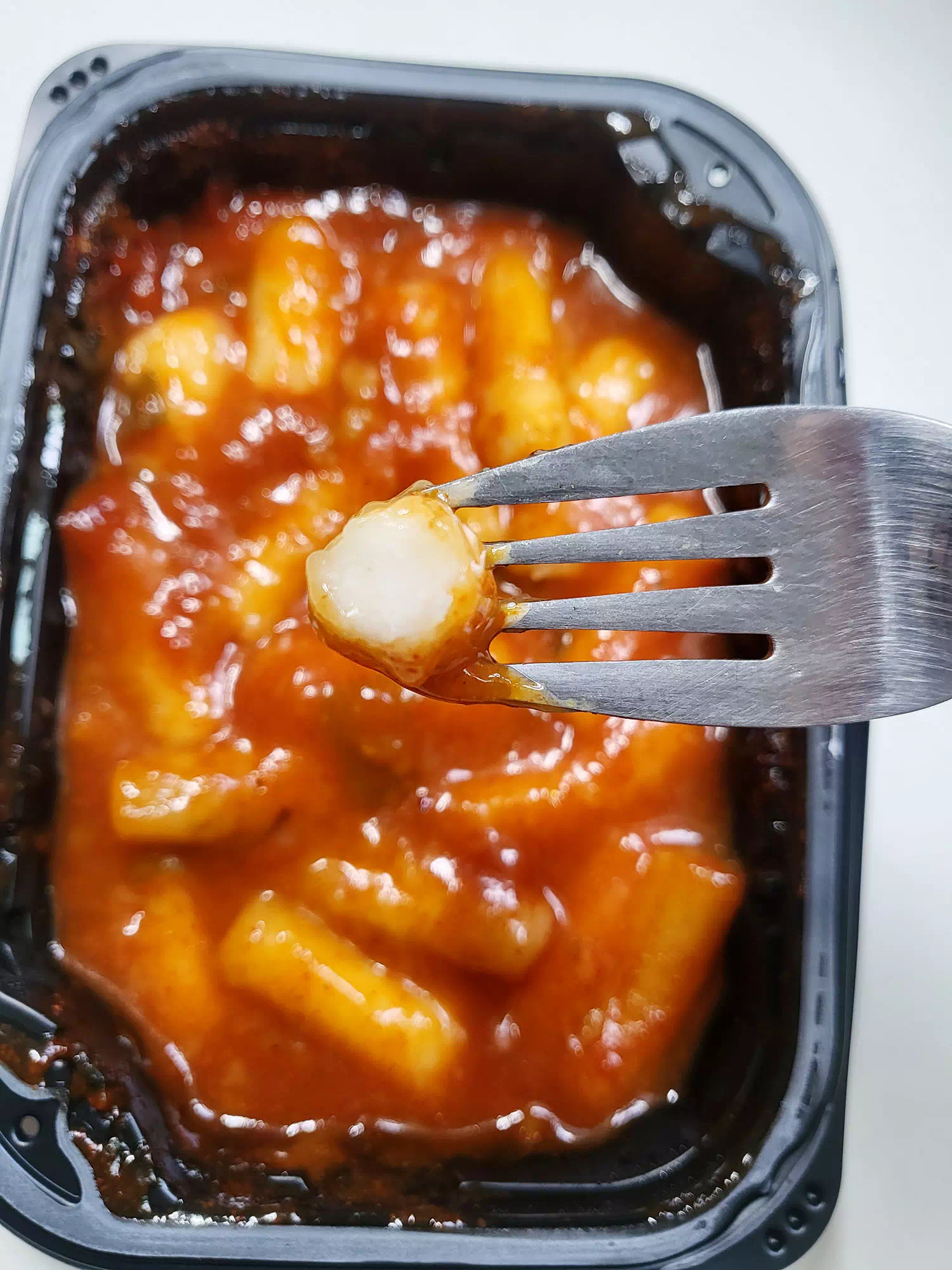 떡볶이의 단면