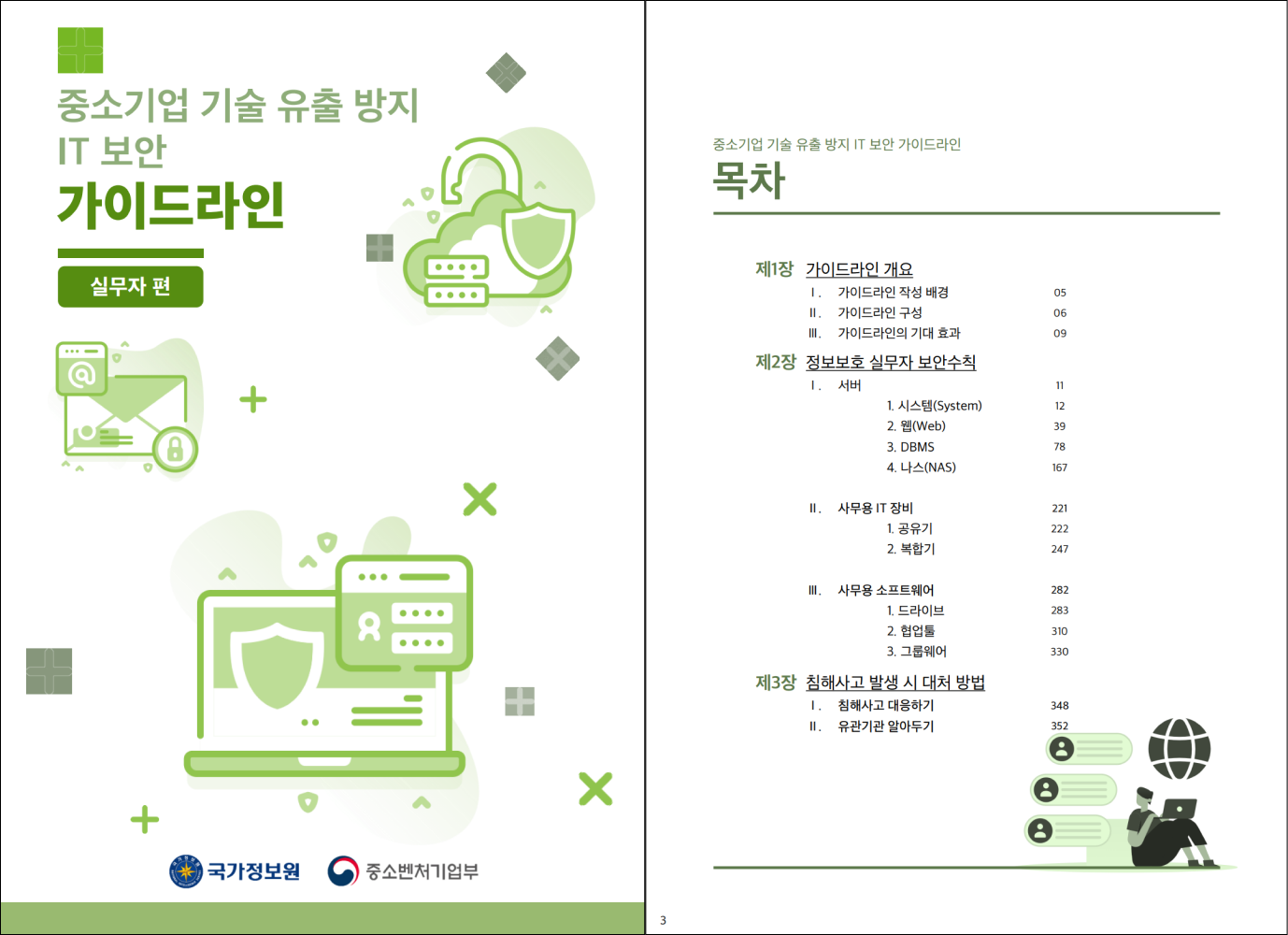 국정원 중소기업 보안 가이드라인 실무자 편