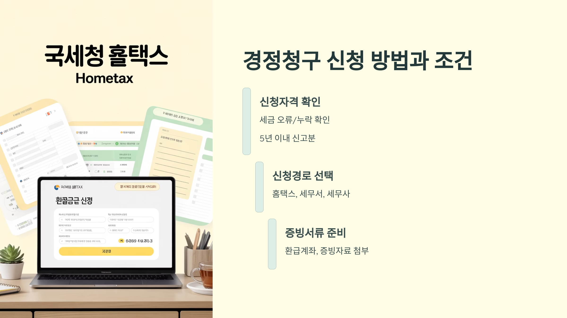 경정청구 신청 방법과 조건