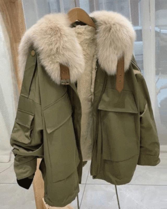 셀비안 퍼 야상 점퍼