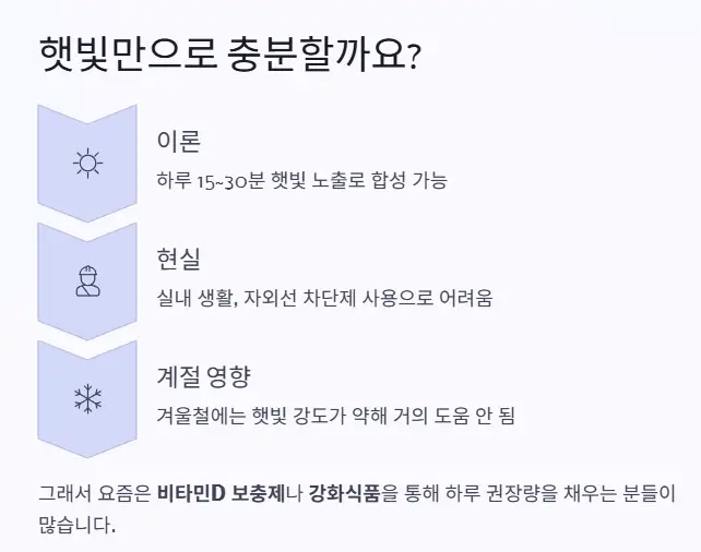 햇빛 보충