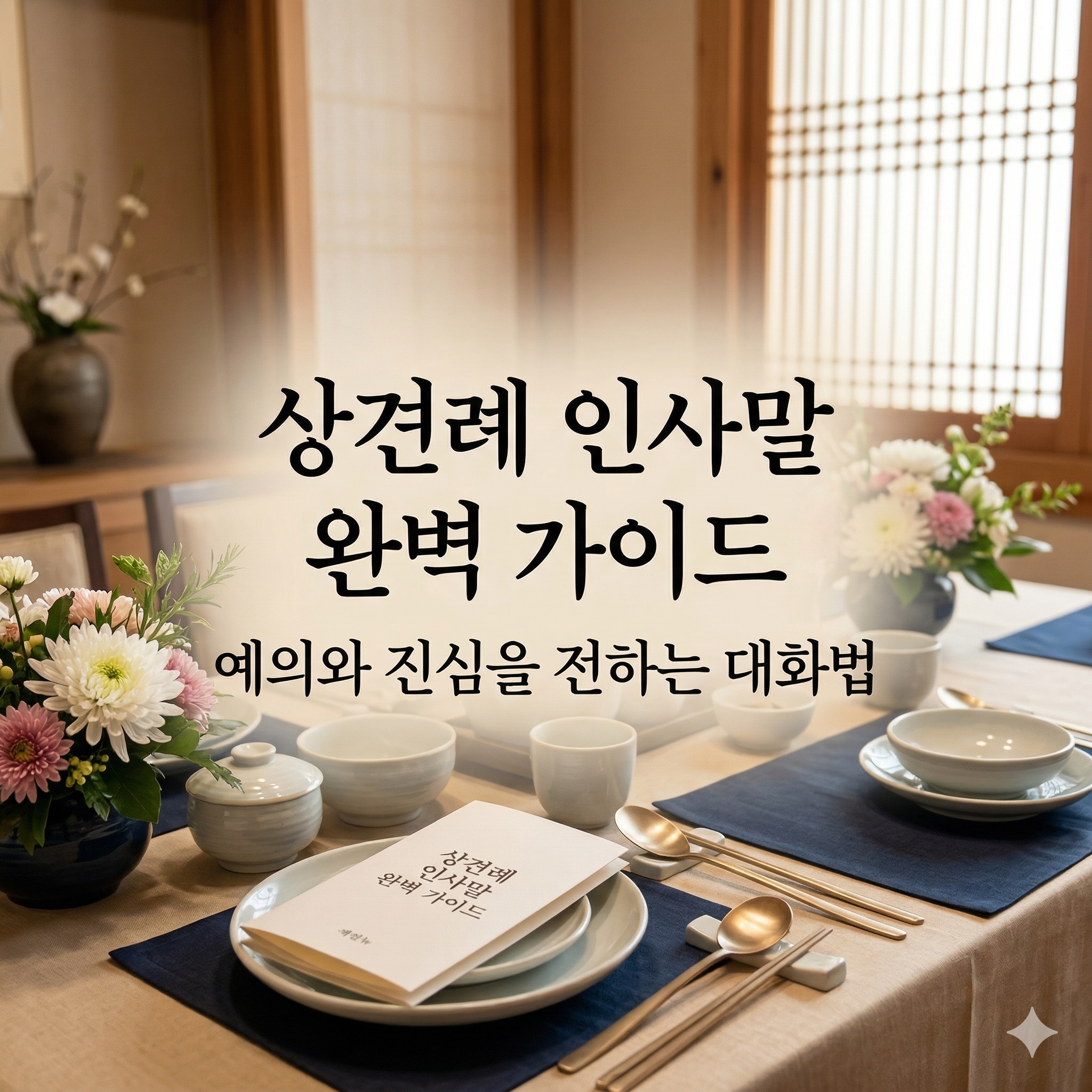 상견례 인사말 완벽 가이드: 예의와 진심을 전하는 대화법