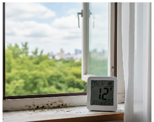 창문 열고 환기 중