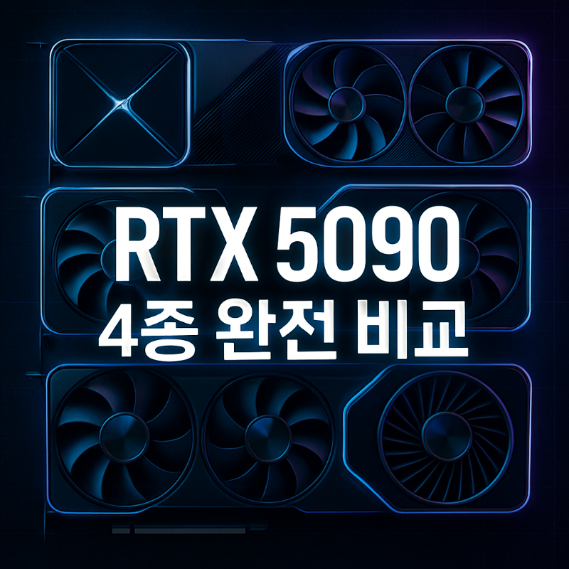 RTX 5090 그래픽카드 4종 완전 비교 리뷰 썸네일