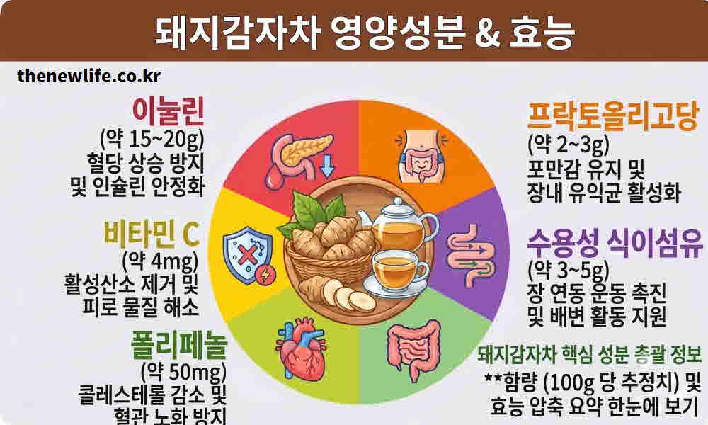 돼지감자차 효능 영양성분