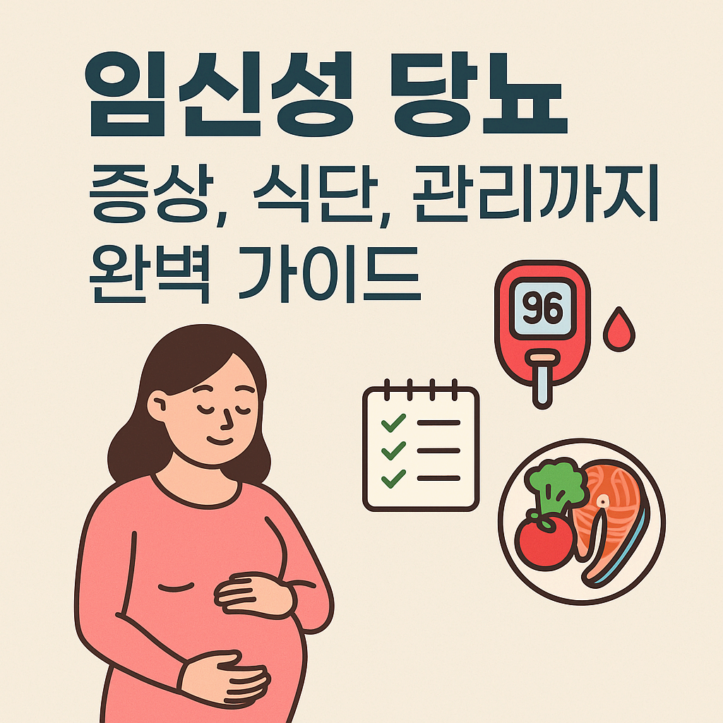 🤰 임신성 당뇨 – 증상, 수치, 식단, 관리까지 완벽 가이드