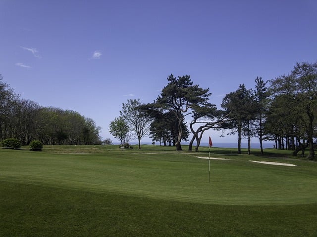 아름다운 하늘과 골프장