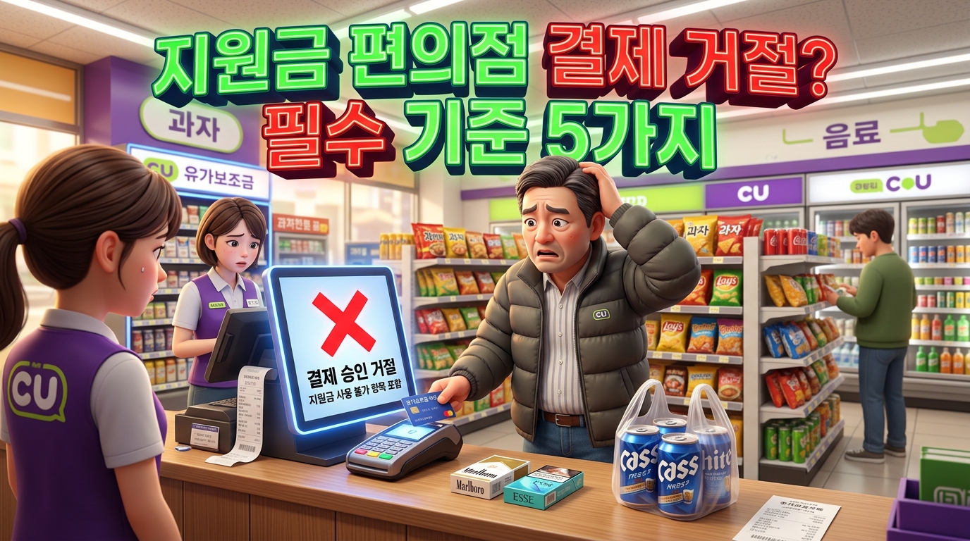 2026 고유가 피해지원금 편의점 담배 술 결제 가능 여부 확인 썸네일