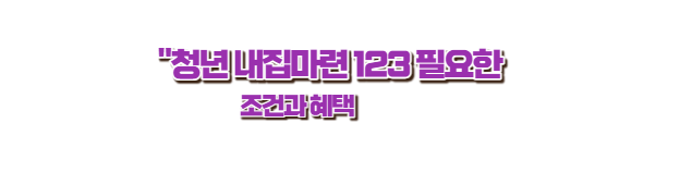 청년 내집마련 123