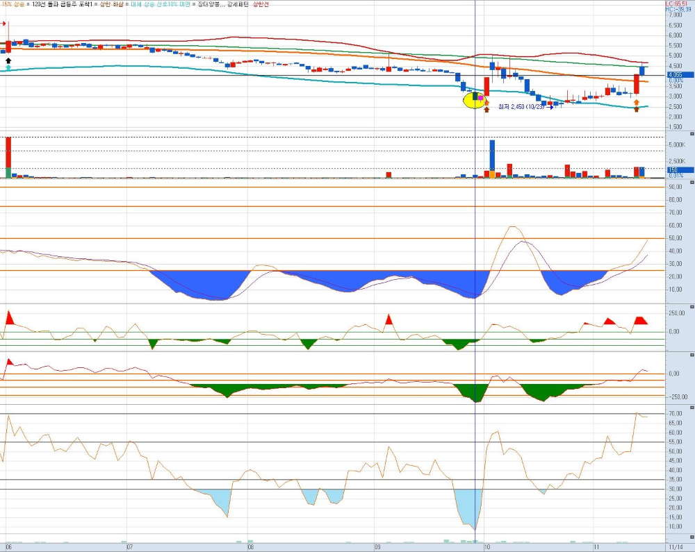 대유에이피-일봉-챠트