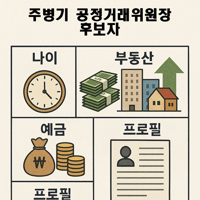 주병기 공정거래위원장 후보자 나이, 재산, 부동산, 예금, 프로필