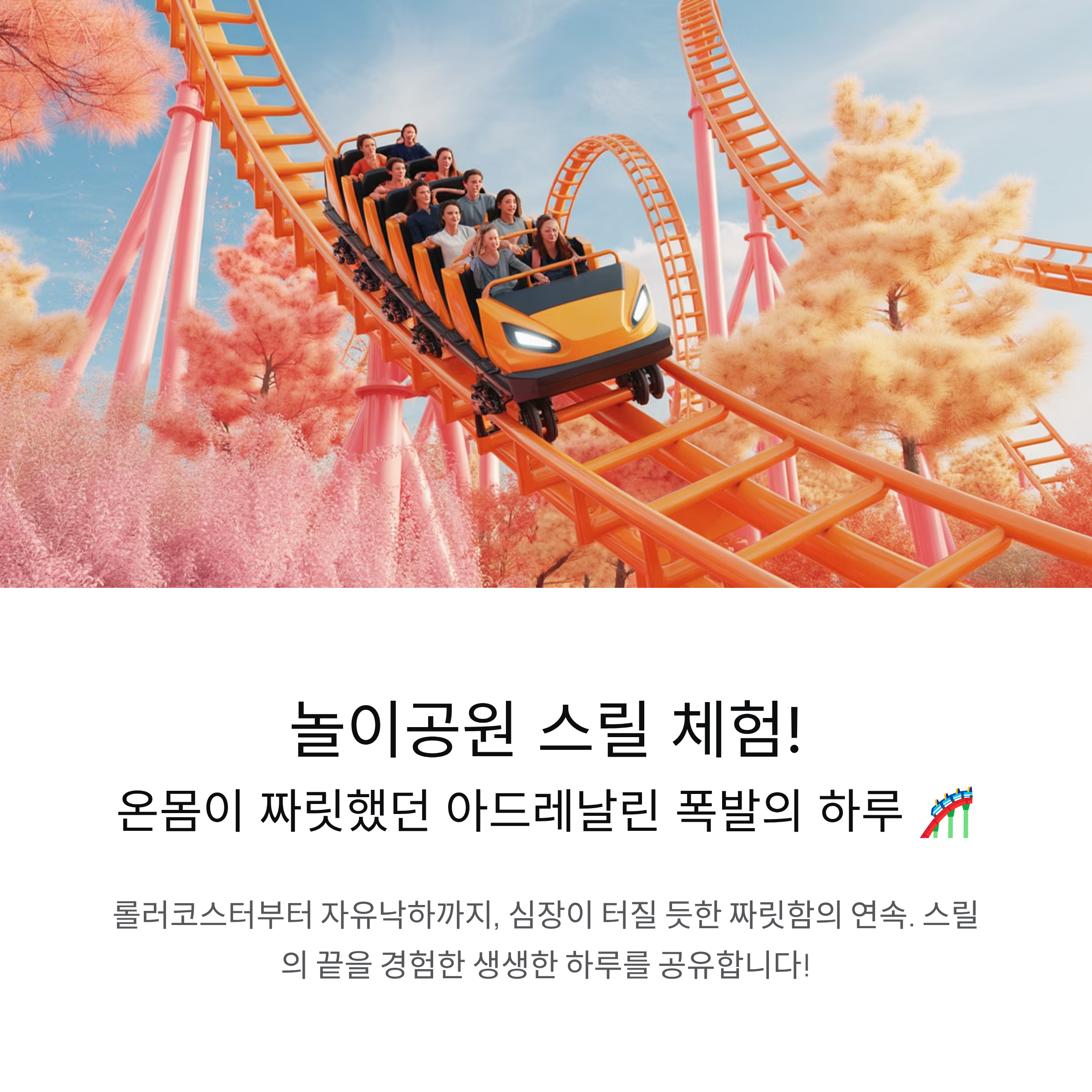 놀이공원 스릴 체험! 온몸이 짜릿했던 아드레날린 폭발의 하루
