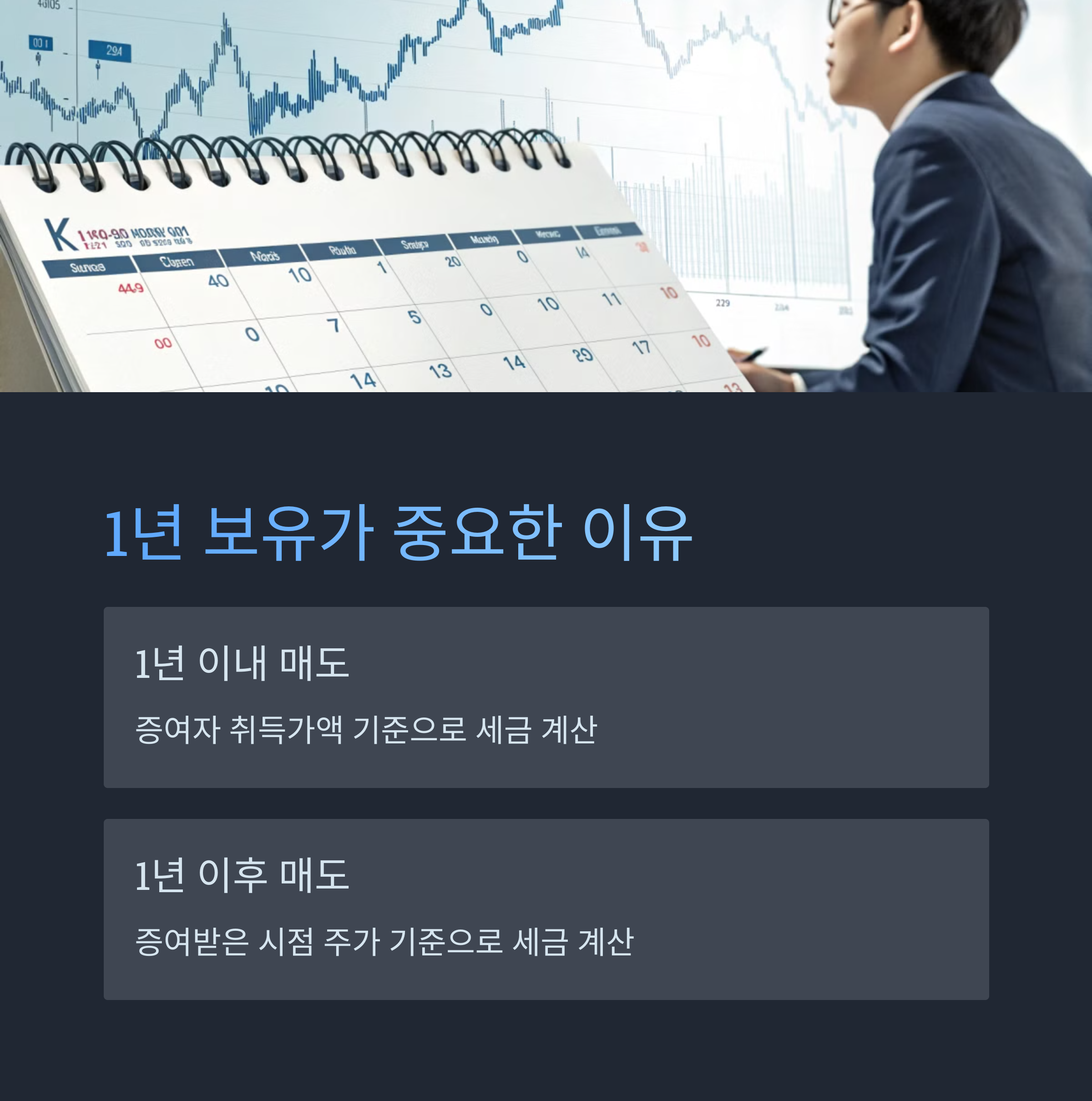 1년 보유가 중요한 이유는?