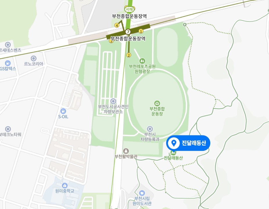 원미산 진달래동산 위치