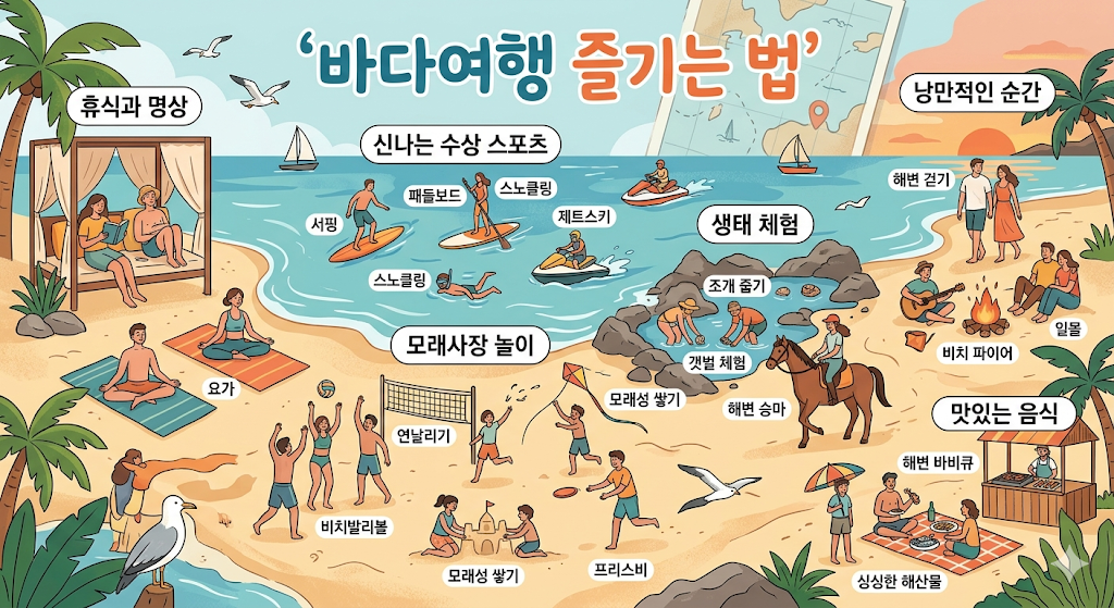 국내 바다 여행 제대로 즐기는 방법 (후회 없는 일정과 감성 포인트 총정리)