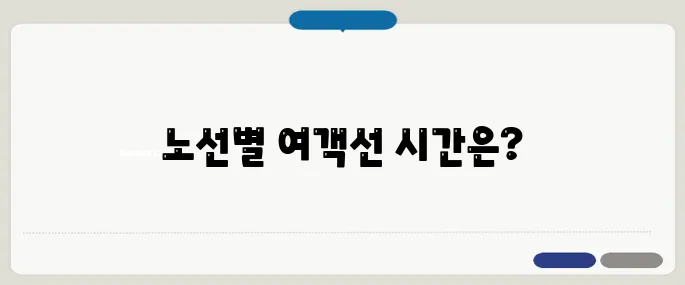 통영 여객선 터미널 시간표 노선별 정리