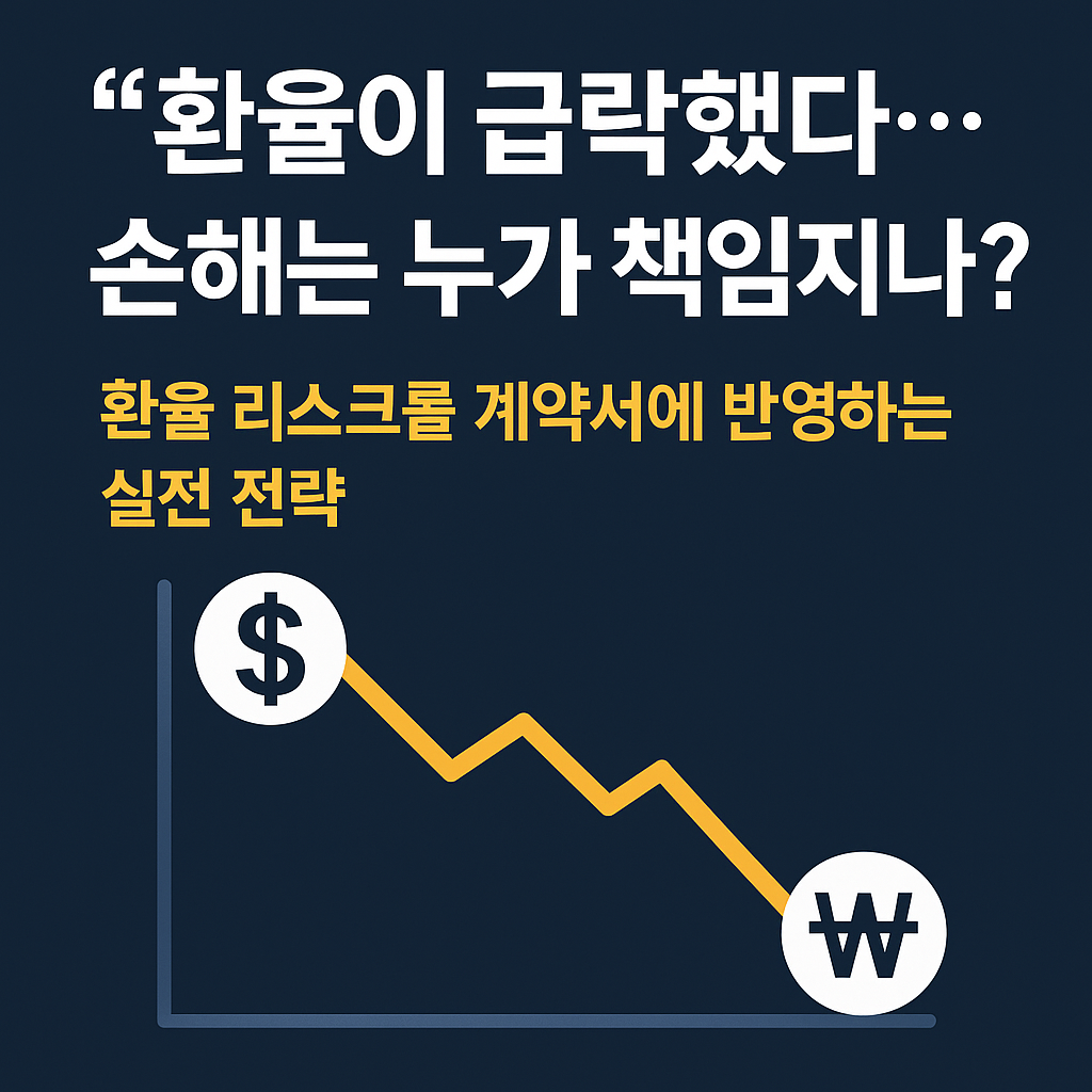 환율이 급락했다… 손해는 누가 책임지나요?