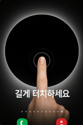 방법 1: 배경화면에서 빈 공간 길게 누르기