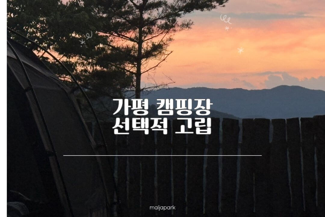 가평 선택적고립 크루존2 캠핑장 후기 썸네일