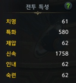 홀리나이트 전투 특성