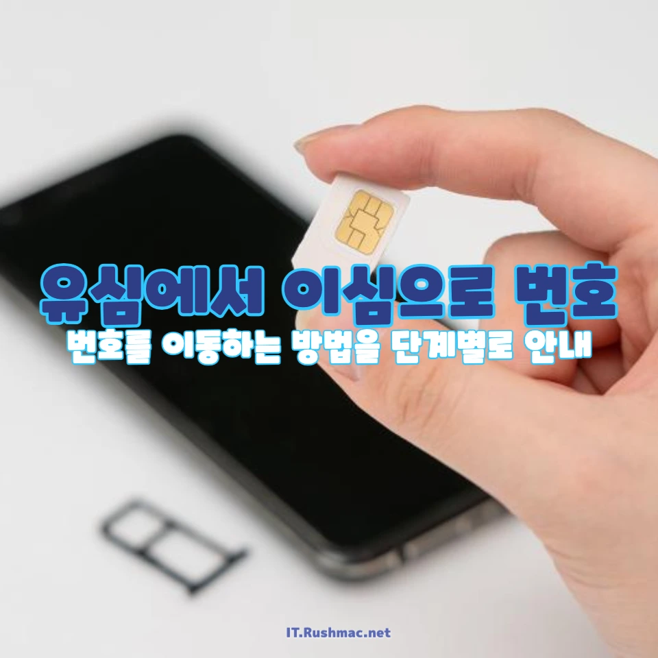 유심에서 이심으로 번호 이동