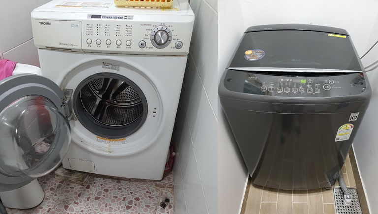 일반세탁기와드럼세탁기