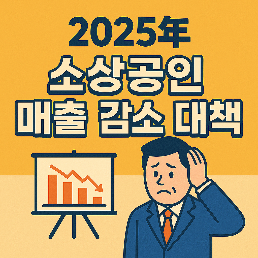 2025년 소상공인 매출 감소 대책 총정리