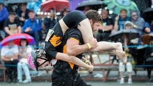 핀란드 아내 업고 달리기