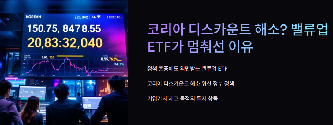 코리아 디스카운트 해소? 밸류업 ETF가 멈춰선 이유